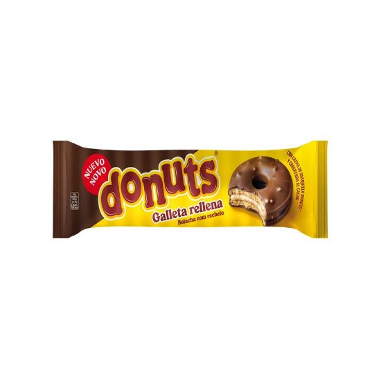 Imagem de BOLACHA DONUTS COM COBERTURA CHOC 140G