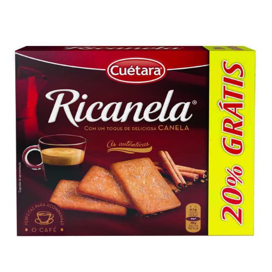Imagem de BOLACHA CUETARA RICANELA 20% GRÁTIS 341G