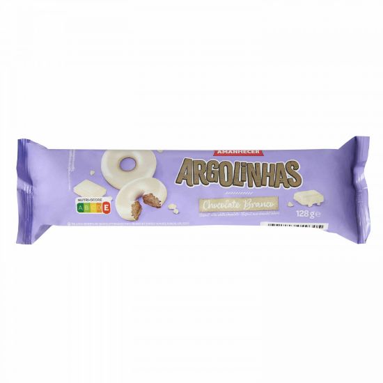 Imagem de BOL ARGOLINHAS AMANH CHOC BRANCO 128G