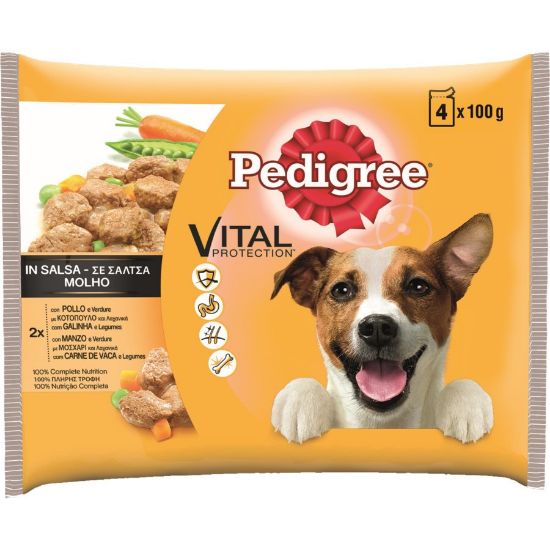Imagem de CÃO HÚMIDA PEDIGREE GALINHA VACA 4X100G
