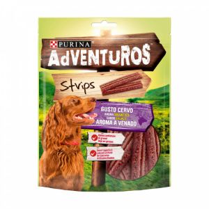 Imagem de CÃO SNACK ADVENTUROS STRIPS VEADO 90G