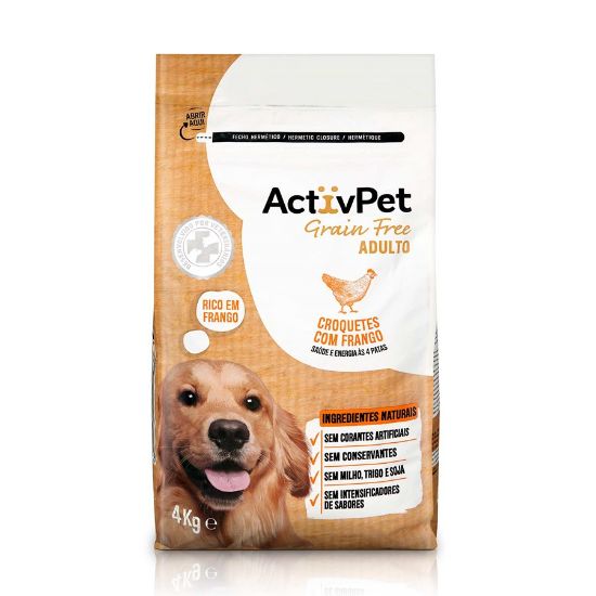 Imagem de CÃO SECA ACTIVPET GRAIN FREE FRANGO 4KG