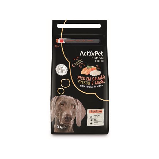 Imagem de CÃO SECA ACTIVPET CARNE FRESC SALMÃO 4KG
