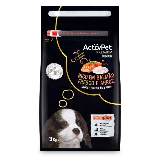 Imagem de CÃO SECA ACTIVPET JÚNIOR CARNE FRESC 3KG