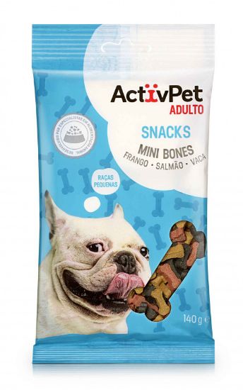 Imagem de CÃO SNACK ACTIVPET MINI BONES 140G