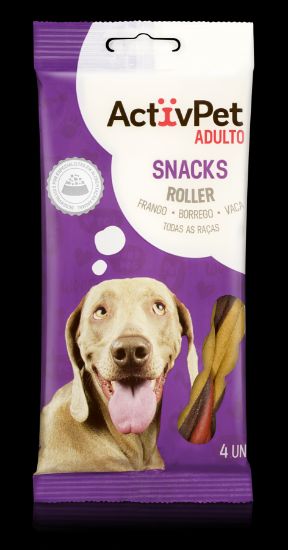 Imagem de CÃO SNACK ACTIVPET ROLLER 4UN