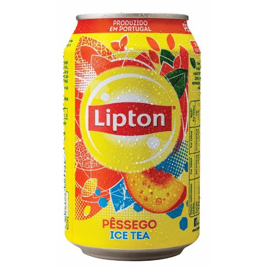 Imagem de ICE TEA LIPTON PÊSSEGO LATA 33CL
