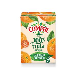 Imagem de SUMO COMPAL 100% FRUTA LARANJA 20CL