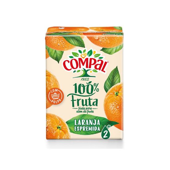 Imagem de SUMO COMPAL 100% FRUTA LARANJA 20CL
