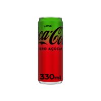 Imagem de REFRIGERANTE COCA COLA ZERO LIMA LT 33CL