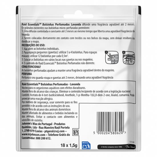 Imagem de RAID BOLSINHAS PERFUMADAS LAVANDA