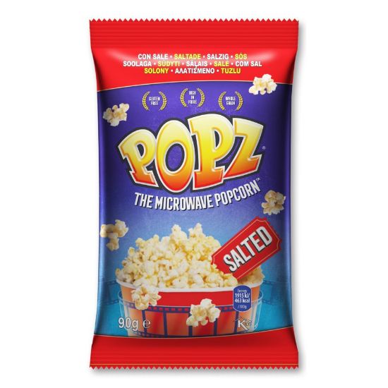 Imagem de PIPOCAS MICROONDAS POPZ SALGADAS 90G