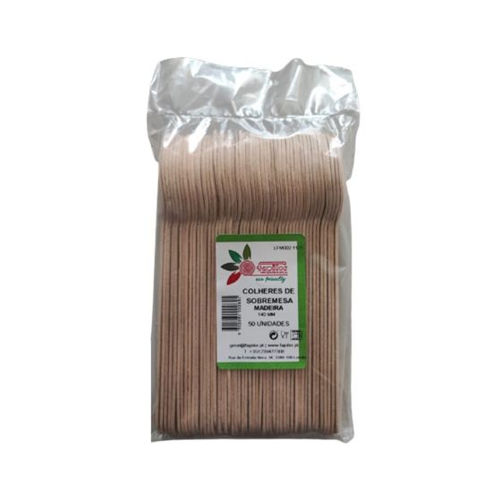 Imagem de COLHER SOBR.MADEIRA 140MM 50UN