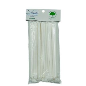 Imagem de PALHINHAS PAPEL BRANCAS 50UN