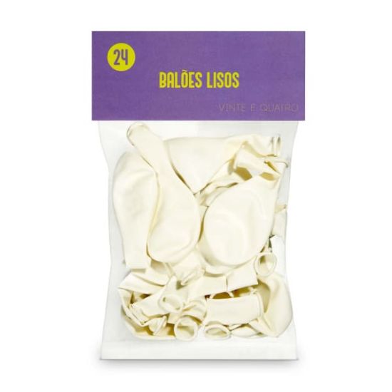 Imagem de BALÕES BRANCOS 24UN