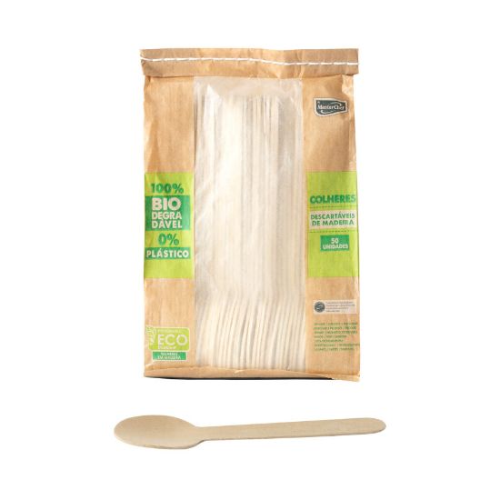 Imagem de COLHER MESA MAD.MCHEF 50UN