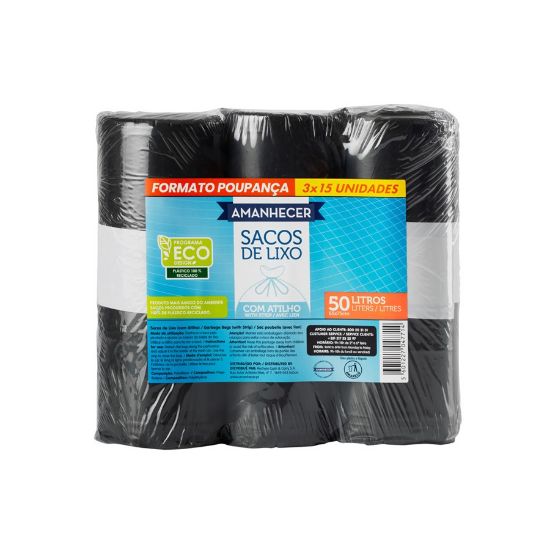Imagem de SACO LIXO TRIPACK AMANH AT 50L