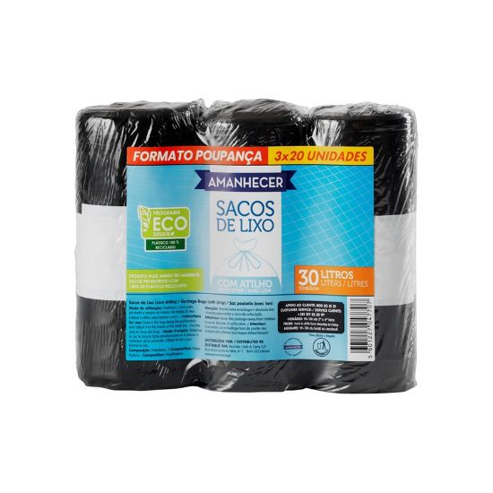 Imagem de SACO LIXO TRIPACK AMANH AT 30L