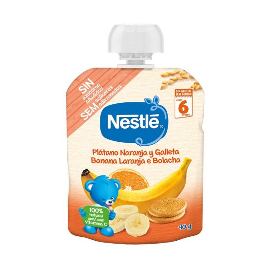 Imagem de BOLSA BANANA LARANJA BOLACHA NESTLÉ 90G