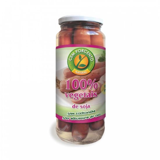 Imagem de SALSICHAS SOJA CEM PORCENTO FRS 6UN