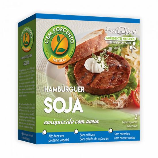 Imagem de HAMBURGUER DE SOJA CEM PORCENTO 160G
