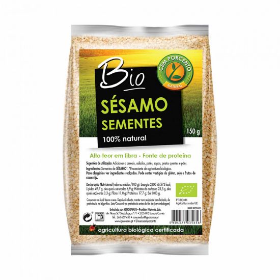 Imagem de SEMENTES SÉSAMO BIO CEM PORCENTO 150 G