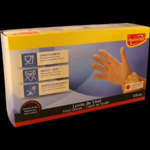 Imagem de LUVAS MCHEF DESC VINIL M 100UN