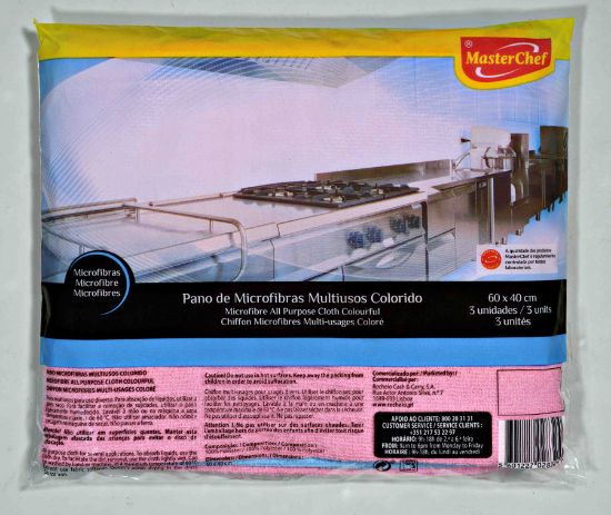 Imagem de PANO MICROF MCHEF60X40 COR3UN