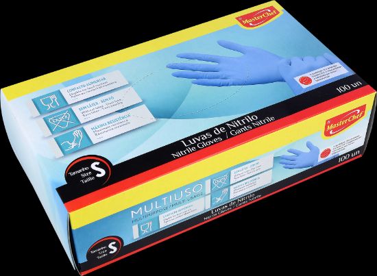 Imagem de LUVAS DESC.NIT.AZ.MCHEF S 100U