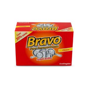 Imagem de ESFREGÃO COM SABÃO BRAVO 6UN