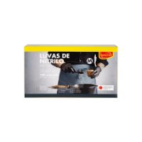 Imagem de LUVAS DESCART NITRILO PRETAS MCHEF M 100