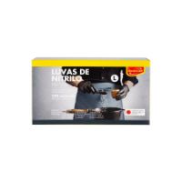 Imagem de LUVAS DESCART NITRILO PRETAS MCHEF L 100