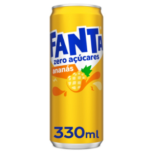 Imagem de REFRIGERANTE FANTA ZERO ANANÁS LATA 33CL
