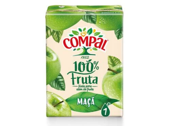Imagem de SUMO COMPAL 100% FRUTA MAÇÃ 20CL