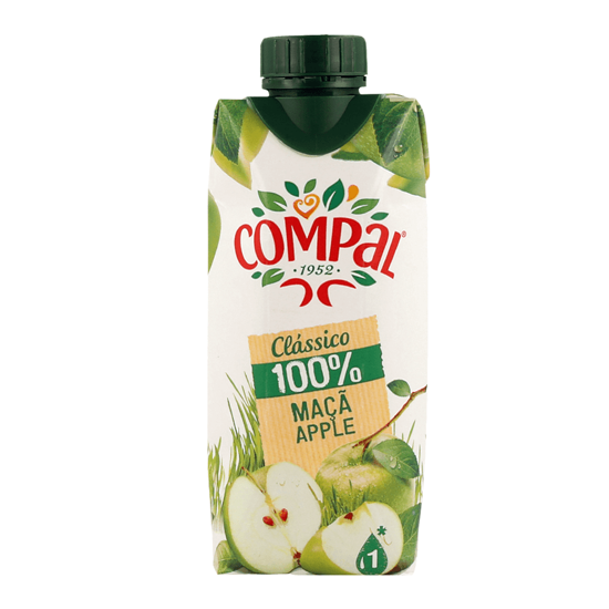 Imagem de SUMO COMPAL 100% FRUTA MAÇÃ 33CL