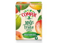 Imagem de SUMO COMPAL 100% FRUTA MULTIFRUTOS 20CL