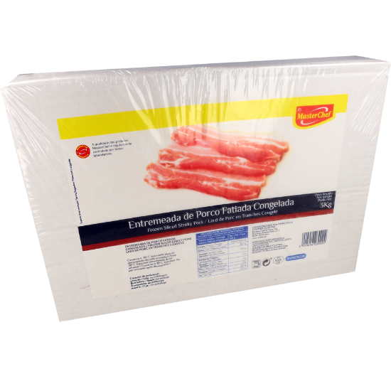 Imagem de Porco Entremeada Fatiada Masterchef Cong Kg