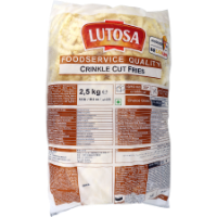 Imagem de Batata Crinkle Palitos Ondulados LutosaCongelada 2,5 Kg