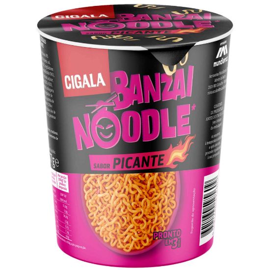 Imagem de Massa Noodles Cigala Banzai Picantes 67gr