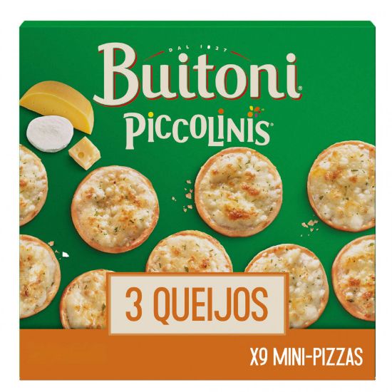 Imagem de Pizza Mini Buitoni Piccolinis 3 Queijos 9 Un Cong 270 G