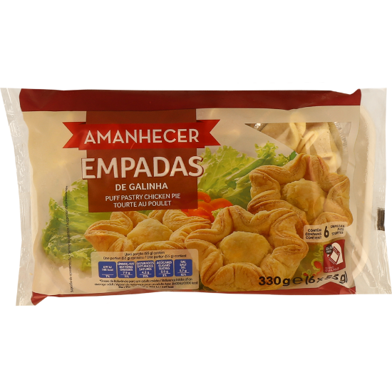Imagem de Empadas de Galinha Amanhecer 330 G Cong 6 Un
