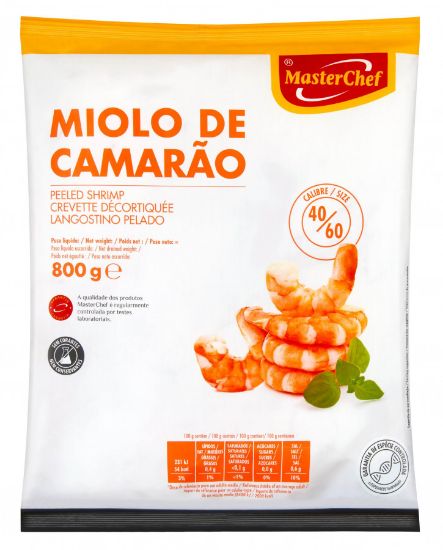 Imagem de Miolo de Camarão MasterChef 40/60 semGlúten Cong 800 G
