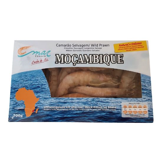 Imagem de Camarão Selvagem Moçambique Marfresco 80/100 Cong 700 G