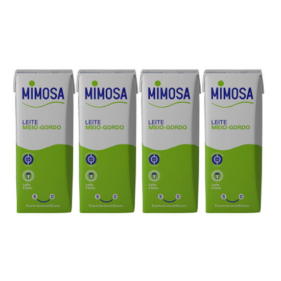 Imagem de Leite Uht Mimosa Meio Gordo 200 Ml