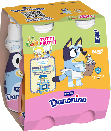 Imagem de Iogurte Líquido Aroma Danonino BebedinoTutti Frutti 4 X 100