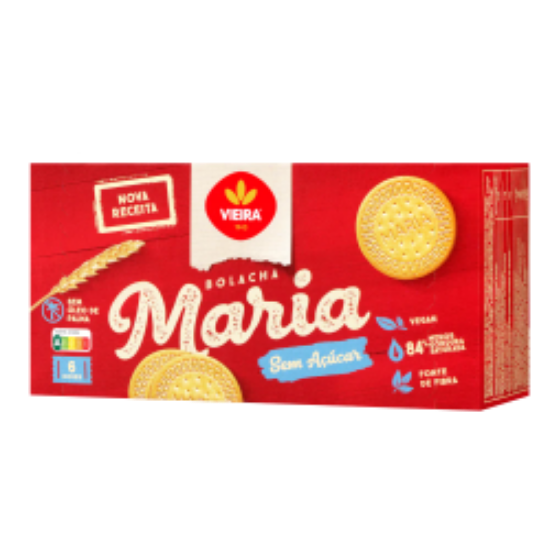 Imagem de BOLACHA MARIA VIEIRA SEM AÇUCAR 6X25G