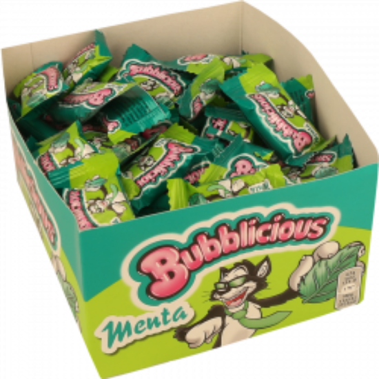Imagem de PASTILHA BUBBLICIOUS MENTOL C/100