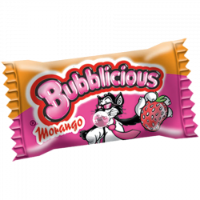 Imagem de PASTILHA BUBBLICIOUS MORANGO C/100