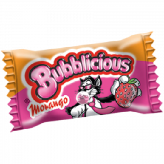 Imagem de PASTILHA BUBBLICIOUS MORANGO C/100
